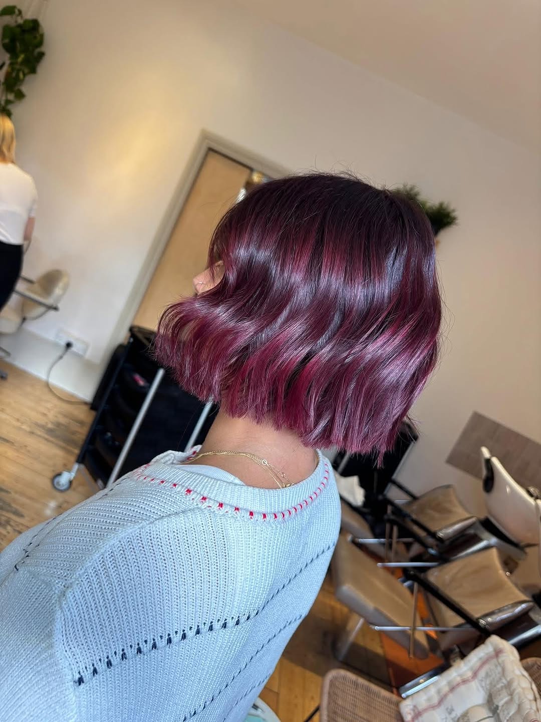 Red hair colours at MINT Hairdressers Battersea