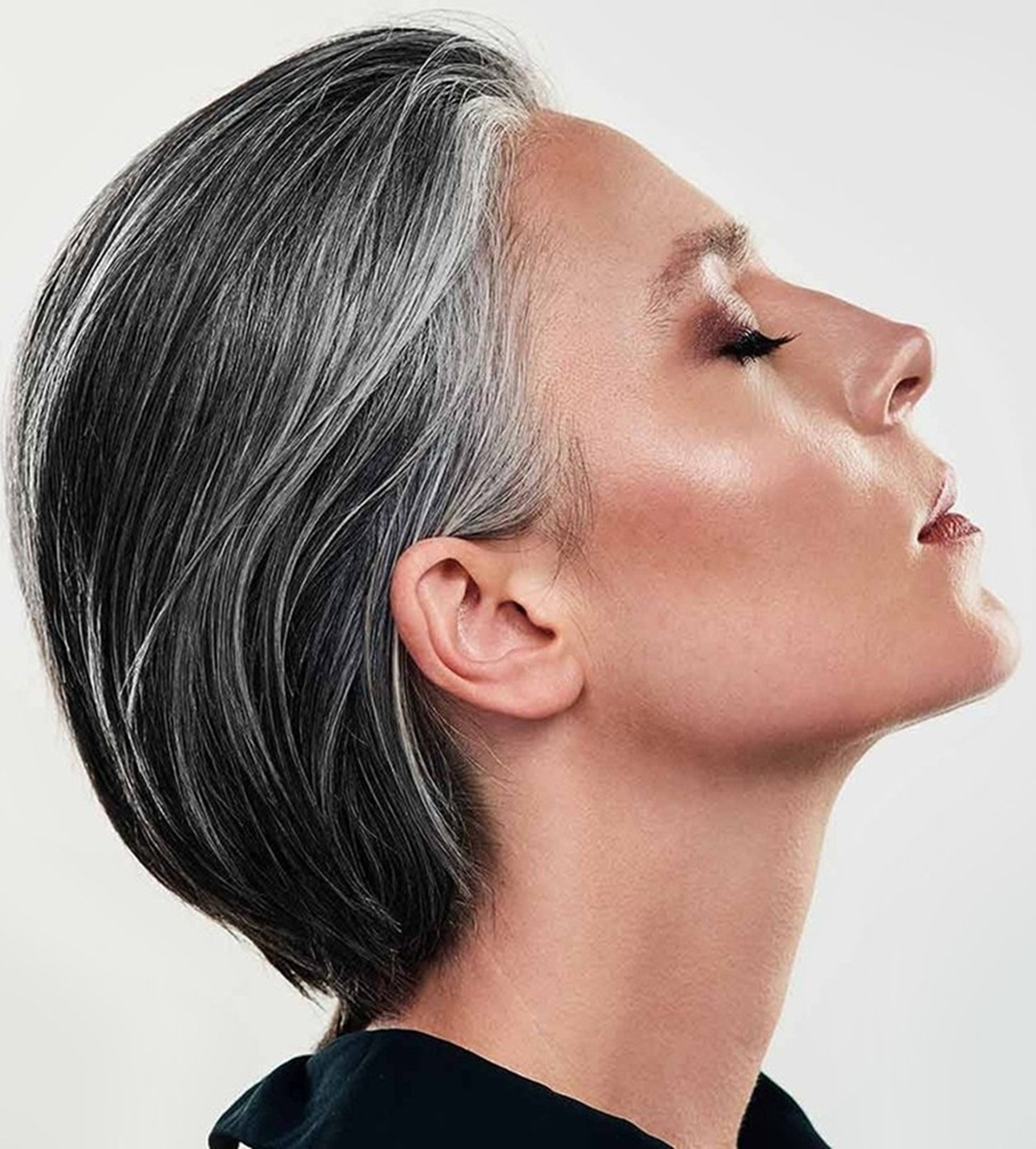 Grey blending at MINT HAIR SALON BATTERSEA